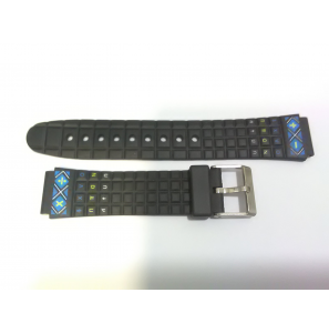 Bear Horlogeband kunststof zwart  met print 18-22 mm - 3220963
