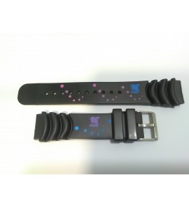 Bear Horlogeband kunststof zwart  met print 19-23 mm - 3220964