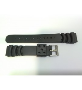 Bear Horlogeband kunststof zwart "Duiker" 18-22 mm - 3220967
