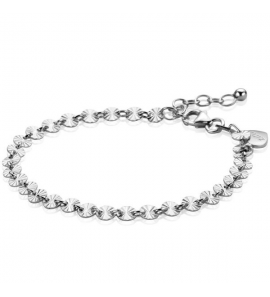 ZINZI zlv. armband met gediamanteerde rondjes - 3220825