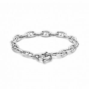 Zilver armband boot gourmet 7.1 mm met groot veerslot 19 cm - 3220851