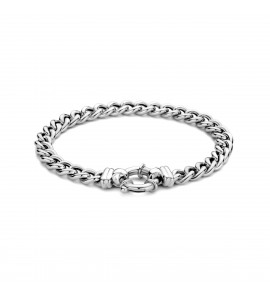 Zilver armband gourmet 7 mm met groot veerslot 19 cm - 3220852