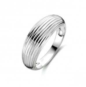 Zilver dames ring draadmotief 8 mm mt. 19 - 3220863