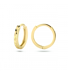 Goud klap-oorringen 10.5x1.5 mm - 3220886