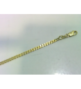 Goud gourmet armband 2.7 mm 20 cm - 3220932