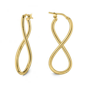 MY iMenso Creoli earring "Infinitio" 35 mm 1M gold-plated - 3221000