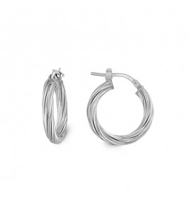 MY iMenso Creoli earring "Torcion" 18 mm - 3220999