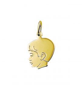 Goud kinderkopje gladhaar 17 mm jongen - 3221109
