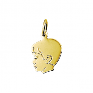 Goud kinderkopje gladhaar 17 mm jongen - 3221109