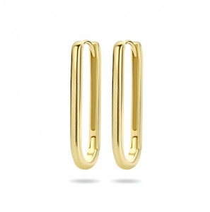 Zilver gg.verg. klap-creolen paperclip 24x2 mm - 3221116