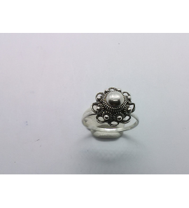 Zilver dames ring Zeeuwse knop 13 mm mt. 17¾ - 3221118