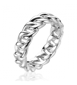 Zinzi zlv. ring gourmette schakel mt. 62 - 3221089