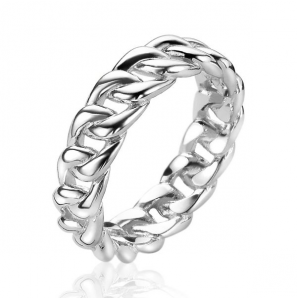 Zinzi zlv. ring gourmette schakel mt. 62 - 3221089