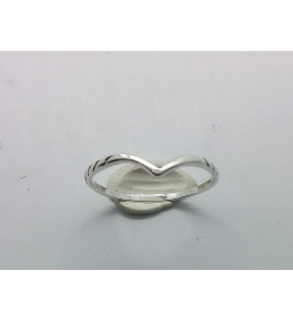 Zilver dames ring V-mpdel mt. 17 - 3221131