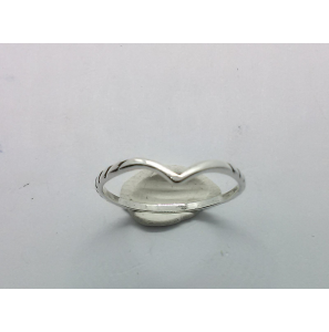 Zilver dames ring V-mpdel mt. 17 - 3221131