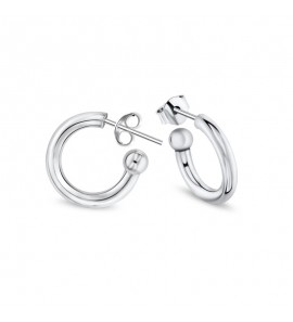 MY iMenso tubo Earring 15 mm (925/rhod-plated) - 3221276