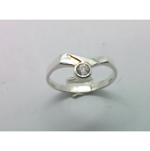 Zilver dames ring met zirkonia mt. 16½ - 3221148