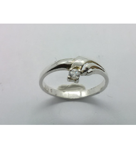 Zilver dames ring met zirkonia mt. 16¼ - 3221151