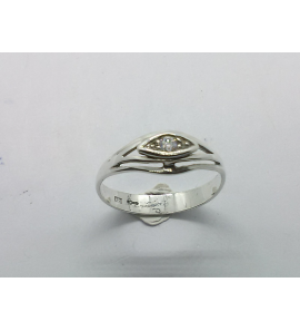 Zilver dames ring met zirkonia mt. 18½ - 3221153