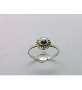 Zilver dames ring fantasie mt 15½ - 3221160