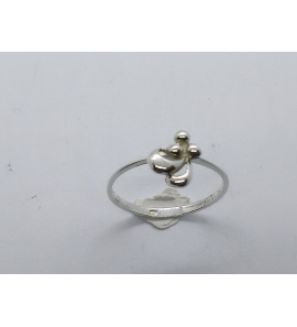 Zilver dames ring fantasie mt 15¾ - 3221163