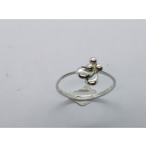 Zilver dames ring fantasie mt 17¾ - 3221166