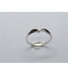 Zilver dames ring v-model mt. 15¼ - 3221167