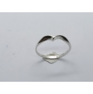Zilver dames ring v-model mt. 15¼ - 3221167