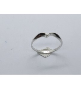 Zilver dames ring v-model mt. 15½ - 3221171