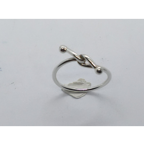 Zilver dames ring "knoop" mt.15½ - 3221174
