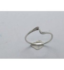 Zilver dames ring "slag" mt. 15½ - 3221178