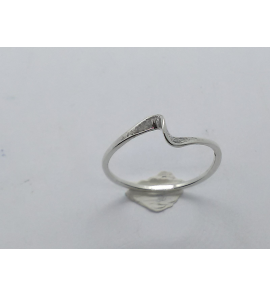 Zilver dames ring "slag" mt. 17 - 3221180