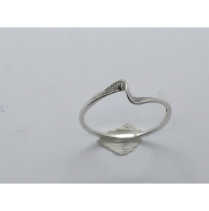 Zilver dames ring "slag" mt. 17 - 3221180
