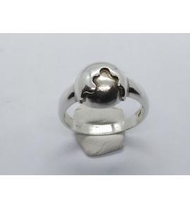 Zilver dames ring fantasie mt. 17½ - 3221190