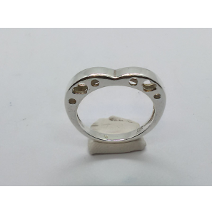Zilver dames ring "harten" mt. 17¼ - 3221194