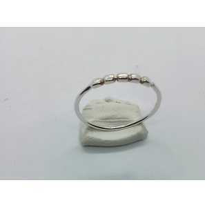 Zilver dames ring fantasie mt. 15½ - 3221199