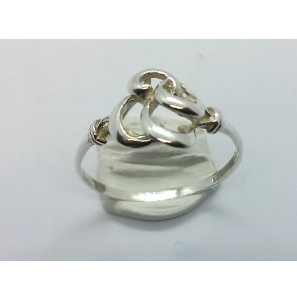 Zilver dames ring fantasie mt. 17½ - 3221209