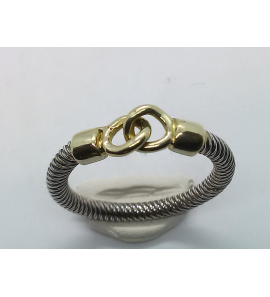 Zilver dames ring fantasie mt. 17½ - 3221217
