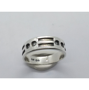 Zilver dames ring fantasie mt. 17 - 3221218