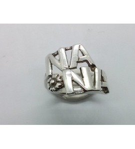 Zilver dames ring fantasie mt. 16 - 3221221