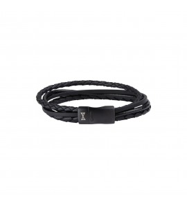 Aze Juwels armband Iron Four String Black-on-Black 19.5 cm - 3221376