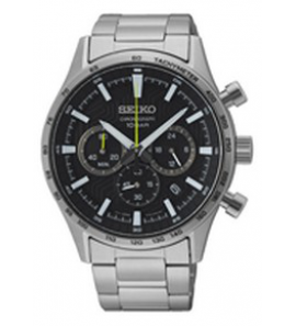 Seiko heren chrono new link hc bracelet zwart 100m wr - 3223841