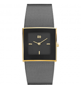 Danish Design Cindy dames staal zwart/goud mechband 3 atm. - 3221315