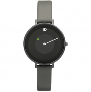 Danish Design Mane dames staal grijs leer grijs 3 atm. - 3221327