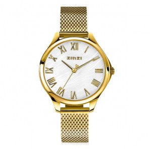 ZINZI horloge Julia 34 mm parelm.w.pl. gg.verg. meshb - 3221364