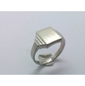 Zilver herenring rechthoek 12x10 mm mt. 20 - 3222305