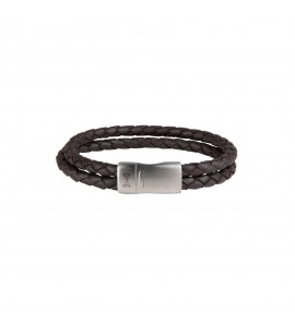 Aze Juwels armband Iron Double Shot Brown 21 cm - 3221390