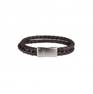 Aze Juwels armband Iron Double Shot Brown 21 cm - 3221390