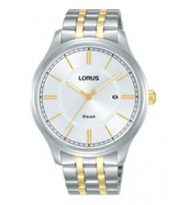 Lorus heren bicolour bracelet wit 50m wr - 3221547