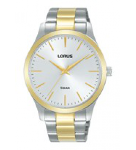 Lorus heren bicolour bracelet wit 50m wr - 3221548